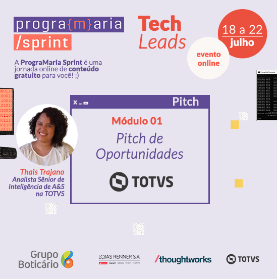 programaria's tweet photo. Uma semana te contando tudo sobre Liderança Técnica! A #PrograMariaSprint é totalmente gratuito, #VamosJuntes? Inscreva-se no link da bio! https://t.co/7G0IjiVKIM