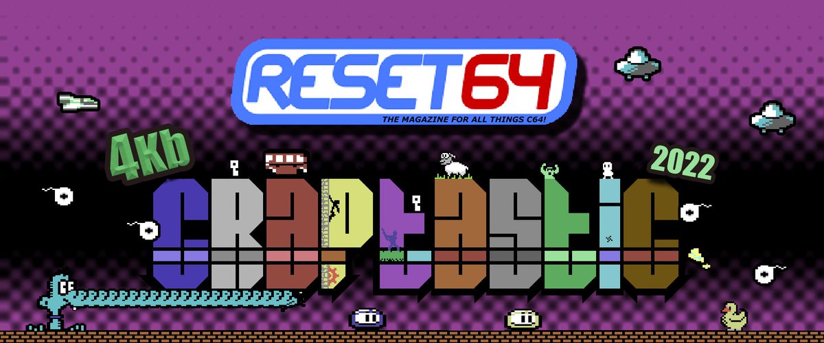 fabiodidone's tweet photo. Preparando el compilado de la #Craptastic2022, de la revista #reset64. Muy buenos juegos nos esperan. © 2022 🕹️ 👾 #Retrojuegos #Homecomputers #Homebrew #Retrogaming #Retrogamer #Videojuego #8Bit #80s #Oldies #Retro #Play #Indie #Game #Gaming #Videogame #Retrogame https://t.co/I7q9VB2Ujc
