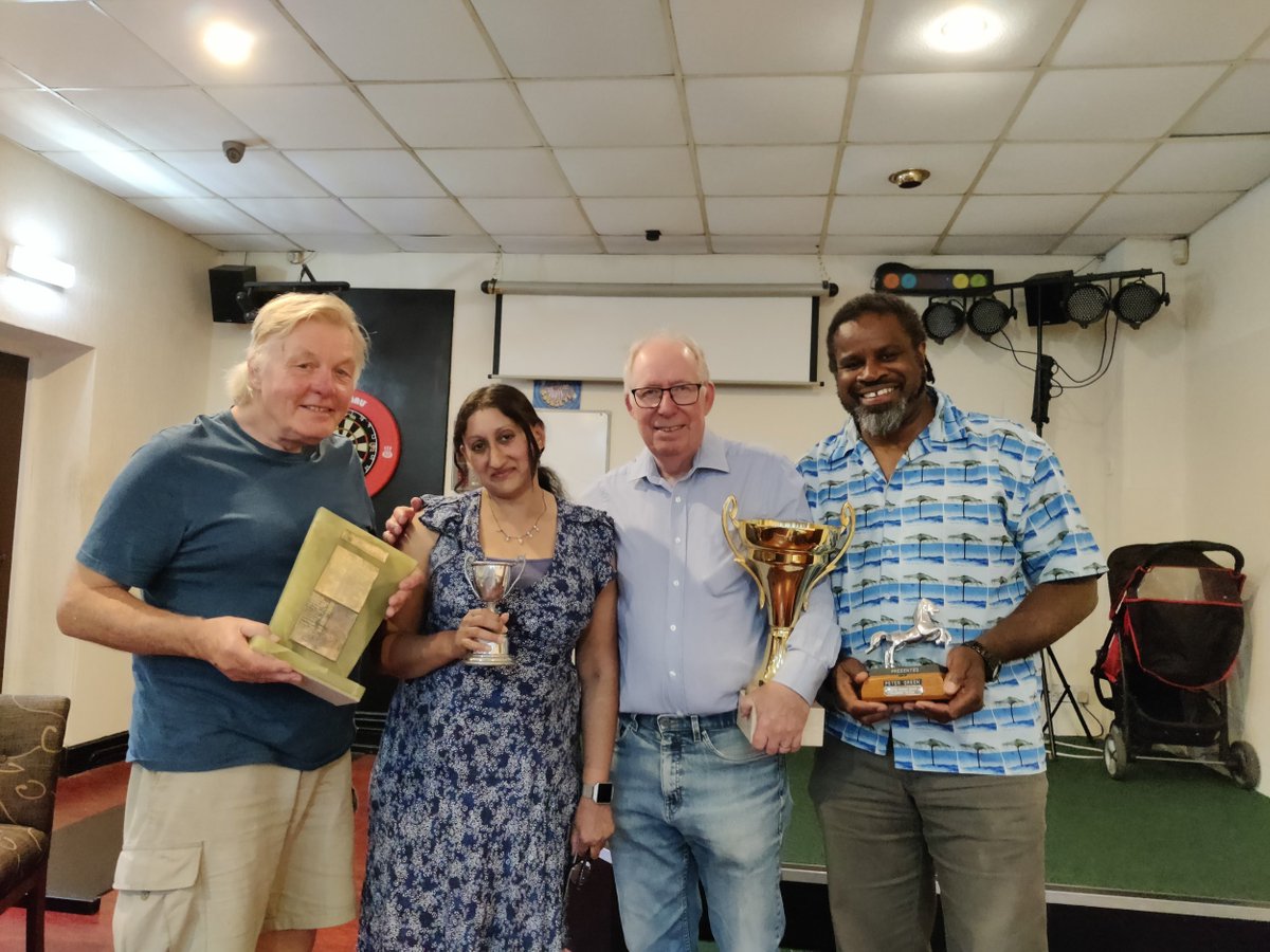 MikeTheWrite's tweet image. I was very pleased to be selected as Slough Writer's Writer of the Year, 2021/22. I’m on the left of the picture, then Nazalee Raja who received The Endeavour Award, Lee Taylor the Taylor Award for service to the group and Ian Carty was Newcomer of the Year.