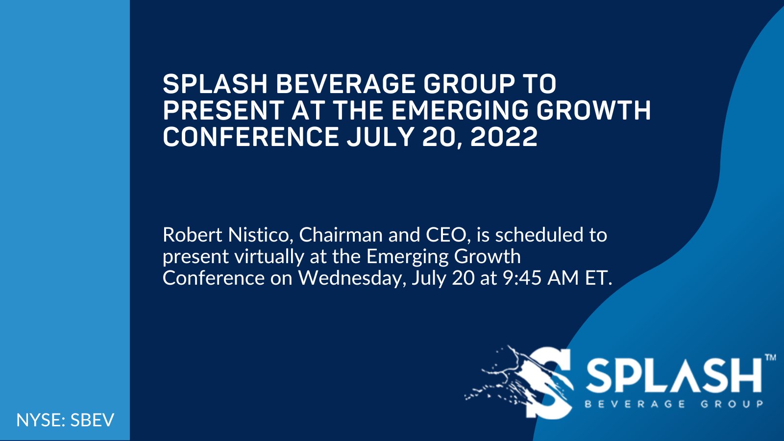 Splash Beverage Group (SplashBev) / Twitter