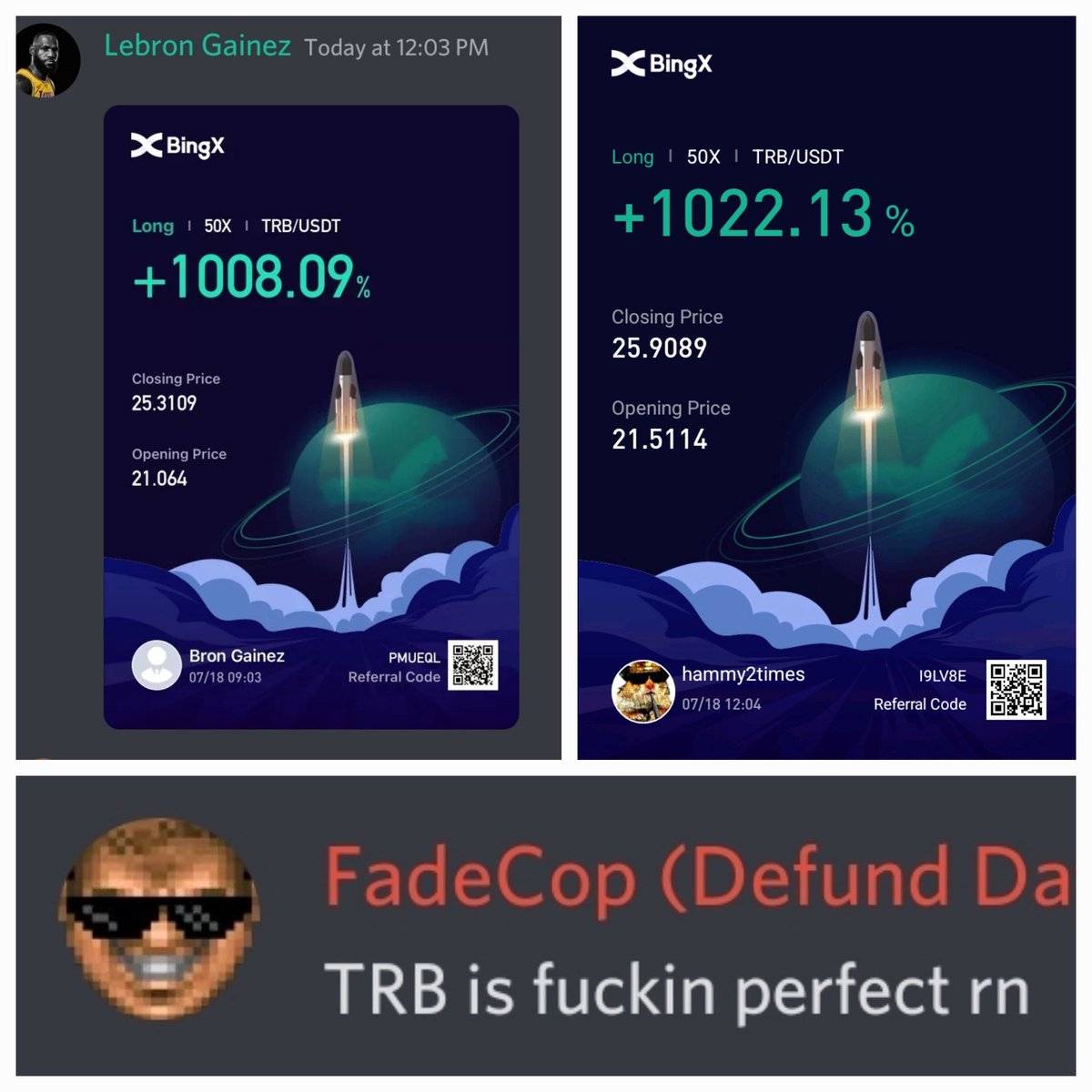 hamsterbones69's tweet photo. All my homies is shooters
Stop sleepin on @OD_Trades 

#btc $TRB #ETHEREUM https://t.co/4WkpsVT7Fd