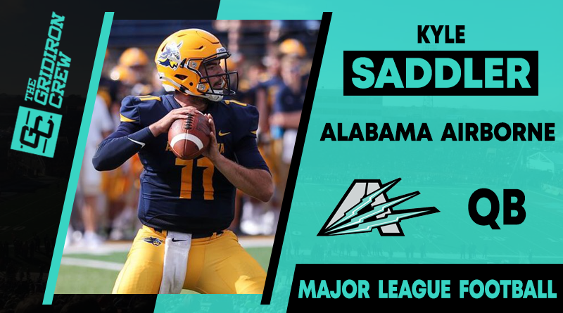 Gridiron_Crew's tweet photo. One of our Class of '22 Pro Prospects, Kyle Saddler @SaddlerKyle, started training camp with the Alabama Airborne of the #MLFB. "I’m excited for the opportunity given to learn from great coaches and show and grow the player I am."

Pro Prospect Interview: https://t.co/mxt5ML6c6I https://t.co/4uycilIKKx
