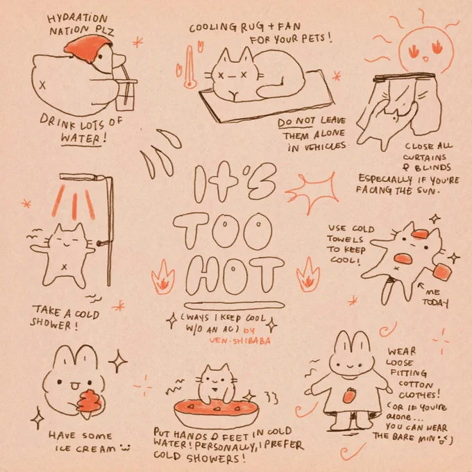 🔥ways i keep cool without an AC! 🔥 