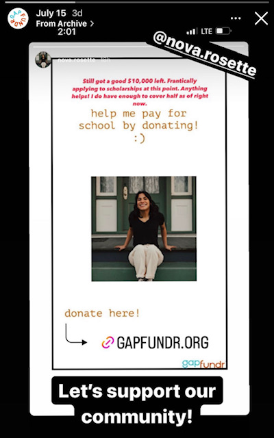 gapfundr's tweet photo. Great to see students using our platform to raise money and close the gap between student loans and grants and the cost of higher education. #collegetuition #fundraising #collegestudents https://t.co/Kc1gW1UyEK
