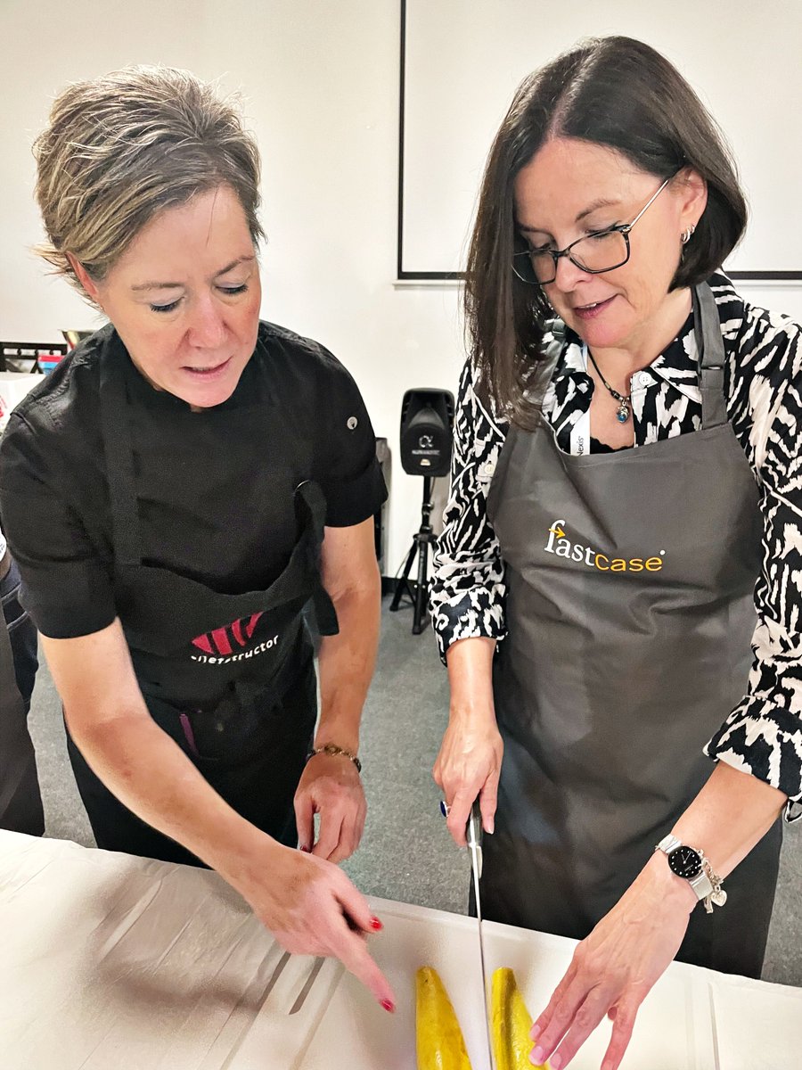 fastcase's tweet image. Bon Appétit 🇨🇵 

Incredible night hosting a French culinary cooking experience with our Law Librarian friends. We brought together a rich blend of flavors and prepared a Ratatouille, Coq au Vin, and a Salad Lyonnaise, paired with fabulous wine! 

#AALL22 #fastcase #docketalarm