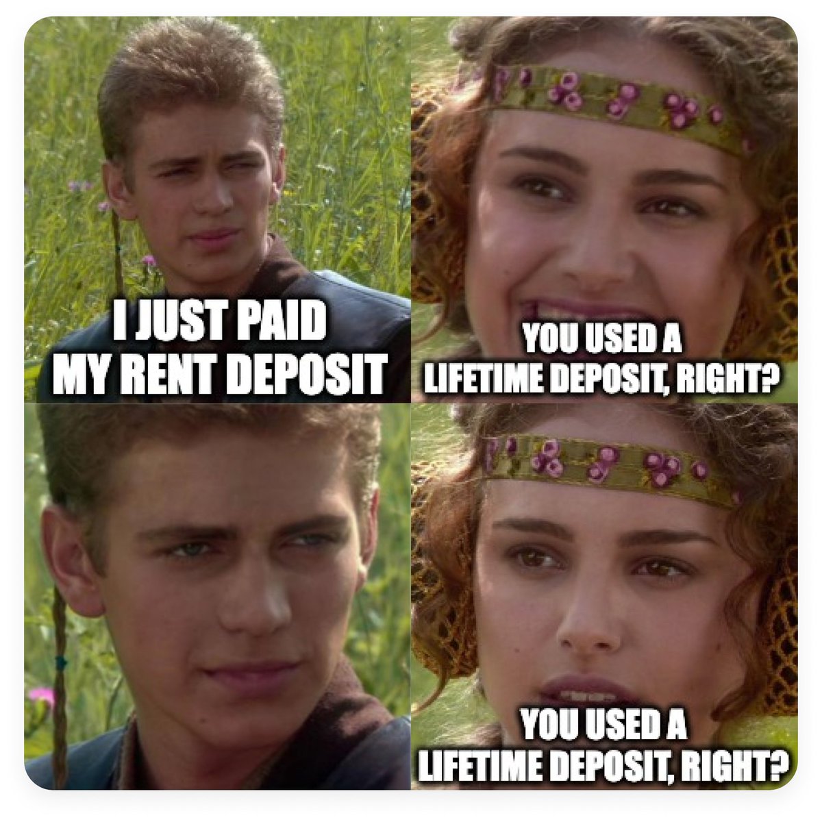 Not using a Lifetime Deposit must have cost him an arm and a leg... it all makes sense now👀