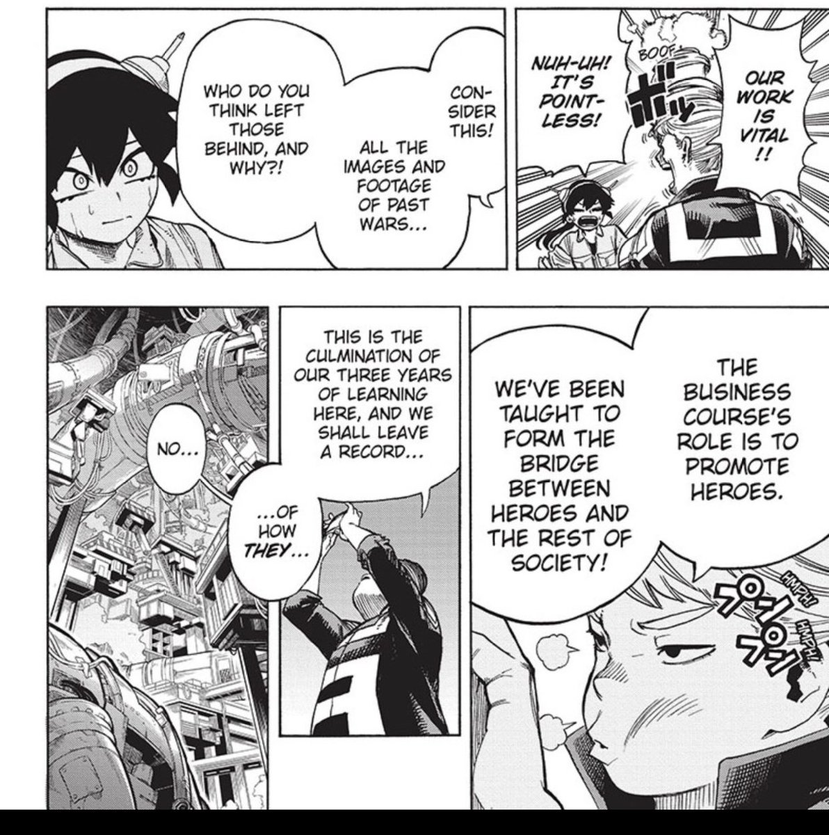 mha 359

hrhjtg its insane to me that theyre still!! still arguing to tell the story from the winners point of view!! which is literally the reason the villains are ostracized for being different (thus turning them evil)!! bro!!!! l 
