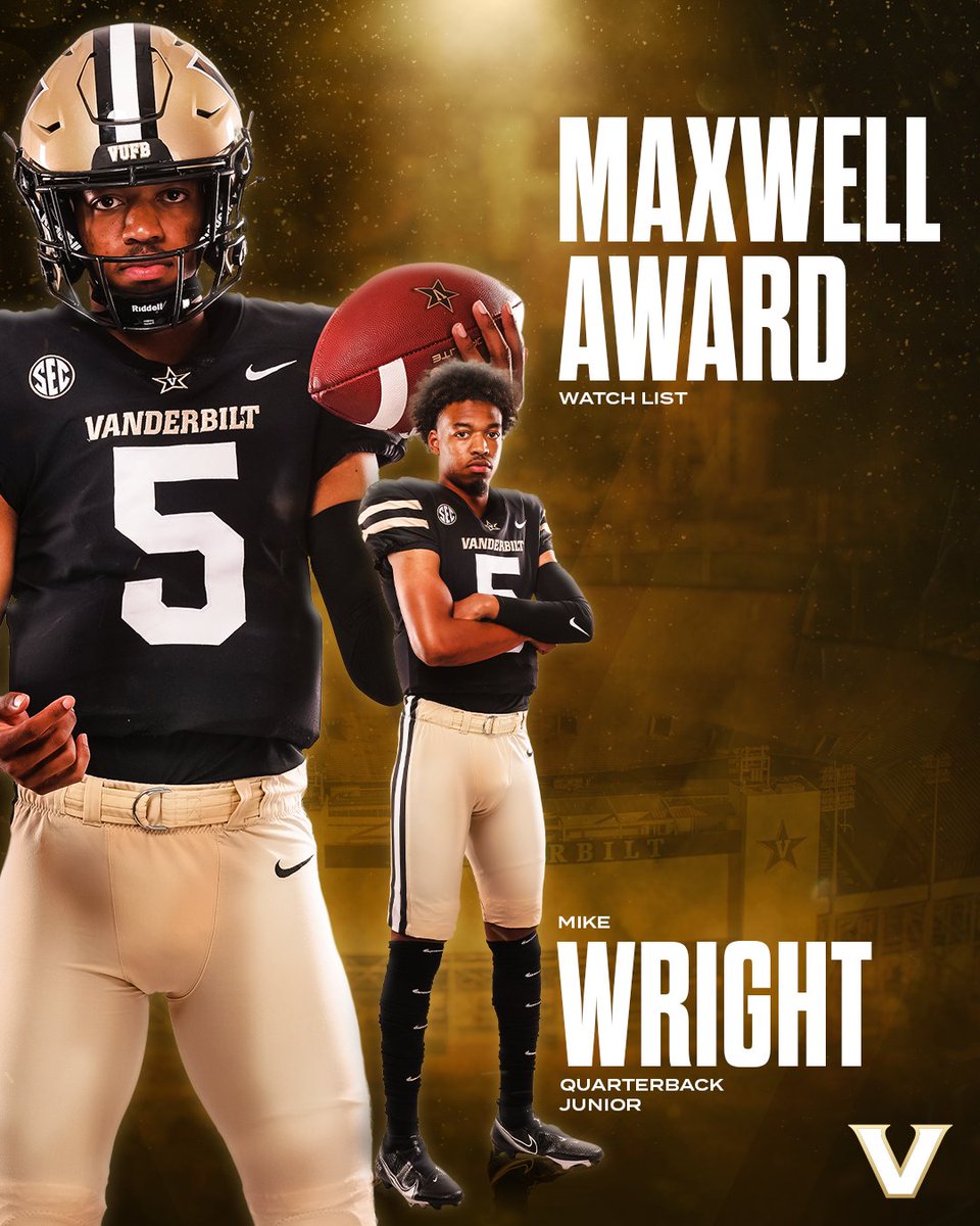 🔥 𝐌𝐚𝐱𝐰𝐞𝐥𝐥 𝐀𝐰𝐚𝐫𝐝 𝐖𝐚𝐭𝐜𝐡 𝐋𝐢𝐬𝐭 🔥 Congrats to @mike5wright on being named to the Maxwell Award Watch List! #AnchorDown