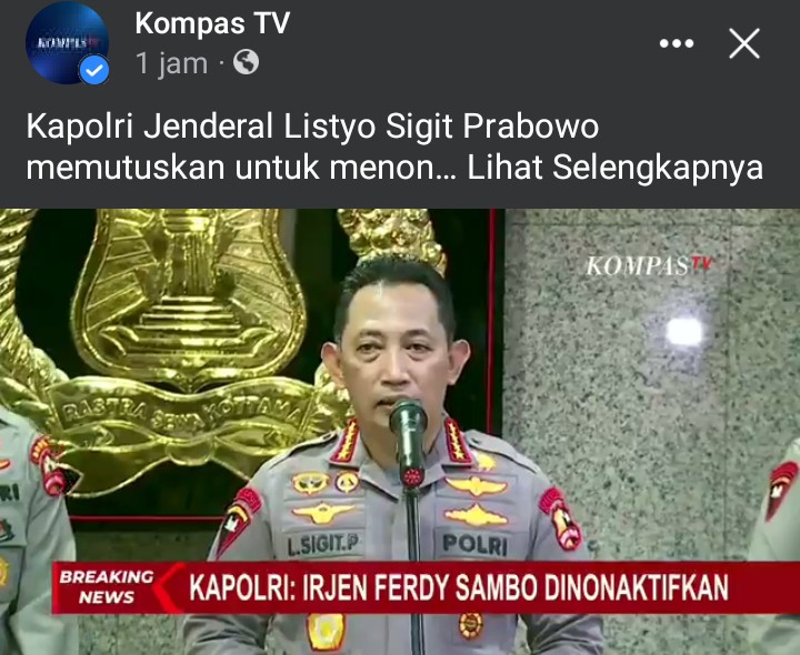 Agak telat, tapi tetap kita apresiasi.
Tuntaskan segera. Agar publik tidak dibuat bingung.