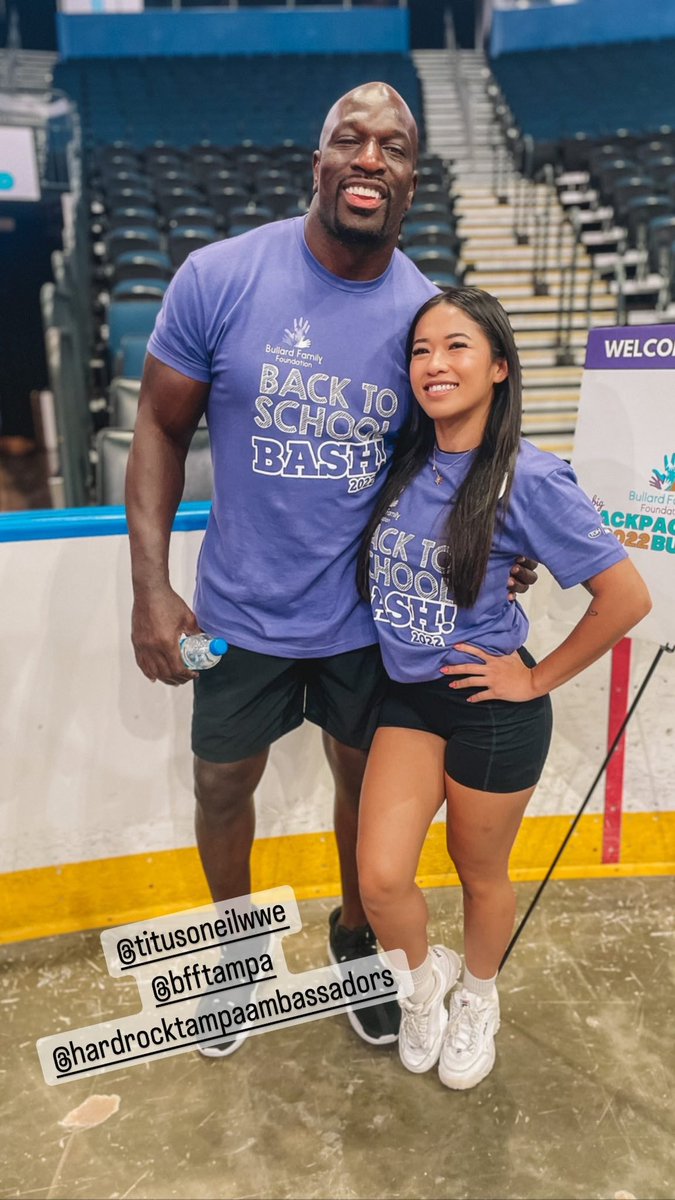 henny_x0's tweet photo. It was a great day giving back to the youth across the bay! Thanks @TitusONeilWWE &amp; @BFFTampa for allowing me and my team to help pack almost 30,000 backpacks at the Big Backpack 2022 Build! @SHRTAmbassadors https://t.co/qtdDbdm9n0