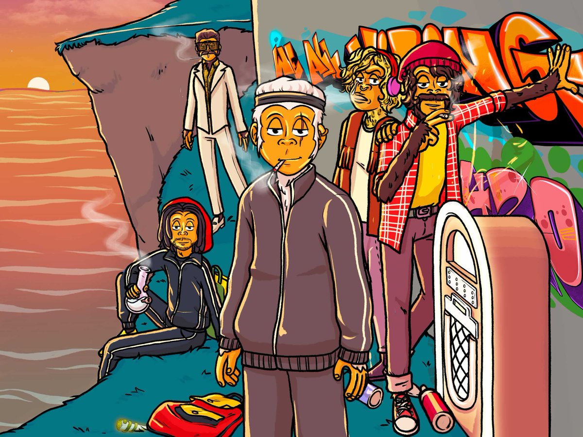 StonedApeCrew's tweet photo. Exciting things dropping soon - we all vibin' in Solana summer #WAV https://t.co/wjFzoxEqiB