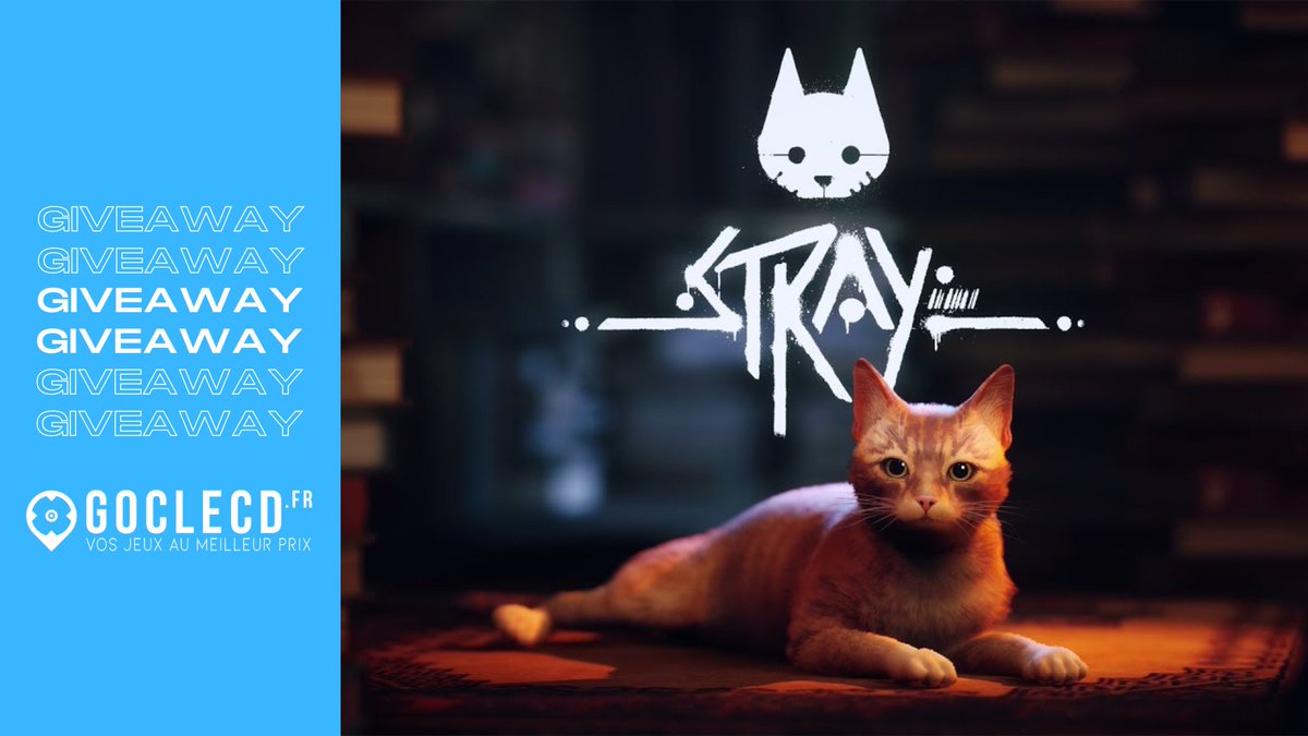 TontonArtheon's tweet photo. CONCOURS 🙀

Si vous avez toujours rêver d'une vie de chat, et lezarder sous ce soleil caniculaire ? ☀️
Je vous fais gagner une Clé du jeu #Stray !

▶️ Follow @TontonArtheon &amp; @GocleCD
▶️ RT &amp; Like
TAS : 25/07

Pour trouver le jeu au meilleur prix :
link https://t.co/m4fe6UyGes https://t.co/sJF6zZEPfp
