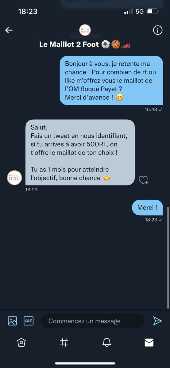 TLSArtheos's tweet image. Hey salut la #TeamOM, si j’obtiens 500 RT en un mois, @LeMaillotDeFoot m’envoie  un maillot de L’OM floquée Payet ! 😍
Un petit coup de main s’il vous plaît !! 🤍💙