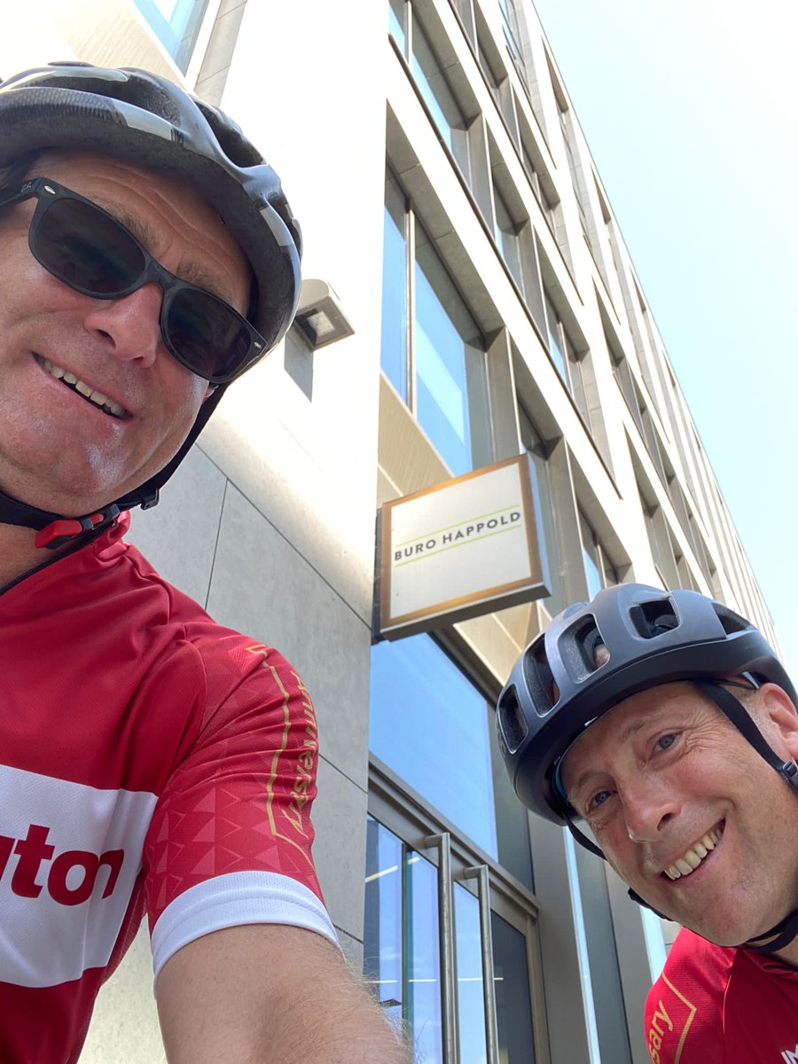 Stopped by <a href="/burohappold/">Buro Happold</a> in #leeds with <a href="/st_billington/">Simon Thrift</a> as we covered over 40 miles on the first day of our #charitybikeride