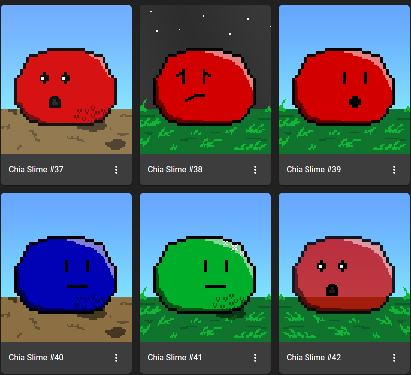 chia_slime's tweet photo. ☣️🦠Slime #NFTgiveaways time! Biggest drop yet, 25 slimes (#31-55). 🦠☣️

To enter:
👉Follow
👉RT
👉Drop $xch address AND the names of the 2 Slime Gods (#slimelore📖🦠) - must have correct names to qualify!

Snapshot in 48hrs, winners picked from qualifying entries. #chianfts https://t.co/U3sv682ej4