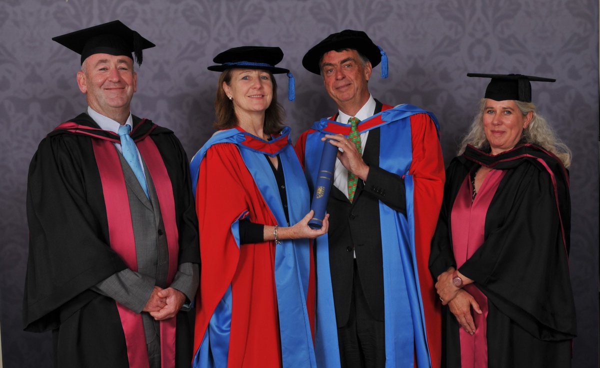 Last week we had the great honour of hosting Rosalie and André Hoffmann when they were awarded Honorary @UniofExeter Doctorates for their work in support of nature conservation, education, culture & health. This has included turtle work by @ExeterMarine in Cyprus and W. Africa.