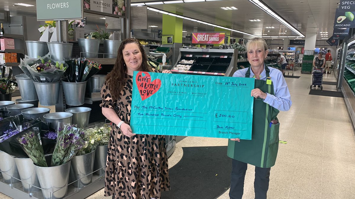 Thanks to <a href="/waitrose/">Waitrose & Partners</a> &amp; Partners for this fantastic donation to our Foodbank. This will make a big difference to the families we support 💚 
#waitrose #waitroseandpartners #mccarthydixon #TMDF #mondaymotivation #foodbank #foodaid #workingtogether