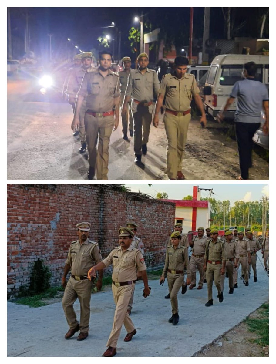 amrohapolice's tweet photo. पुलिस अधीक्षक अमरोहा के निर्देशन में समस्त राजपत्रित अधिकारी/थाना/चौकी प्रभारियों द्वारा कानून एवं शांति व्यवस्था के दृष्टिगत तथा अपराधियों पर प्रभावी कार्यवाही हेतु विभिन्न पॉइंट्स/क्षेत्रों में संदिग्ध वाहन/व्यक्तियों की चैकिंग व पैदल गस्त की गई ।

#UPPolice  
#Foot_Patrolling https://t.co/ehZl0dmkw9