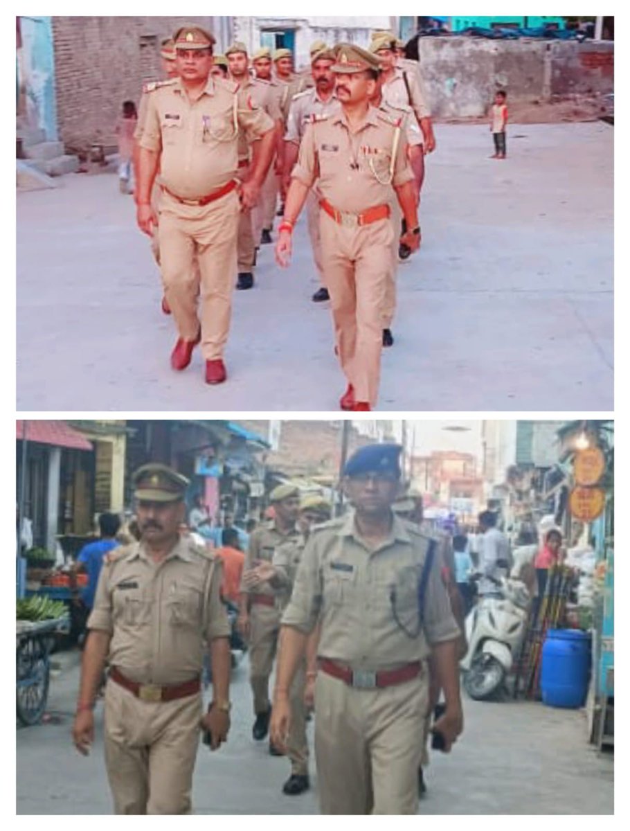 amrohapolice's tweet photo. पुलिस अधीक्षक अमरोहा के निर्देशन में समस्त राजपत्रित अधिकारी/थाना/चौकी प्रभारियों द्वारा कानून एवं शांति व्यवस्था के दृष्टिगत तथा अपराधियों पर प्रभावी कार्यवाही हेतु विभिन्न पॉइंट्स/क्षेत्रों में संदिग्ध वाहन/व्यक्तियों की चैकिंग व पैदल गस्त की गई ।

#UPPolice  
#Foot_Patrolling https://t.co/ehZl0dmkw9