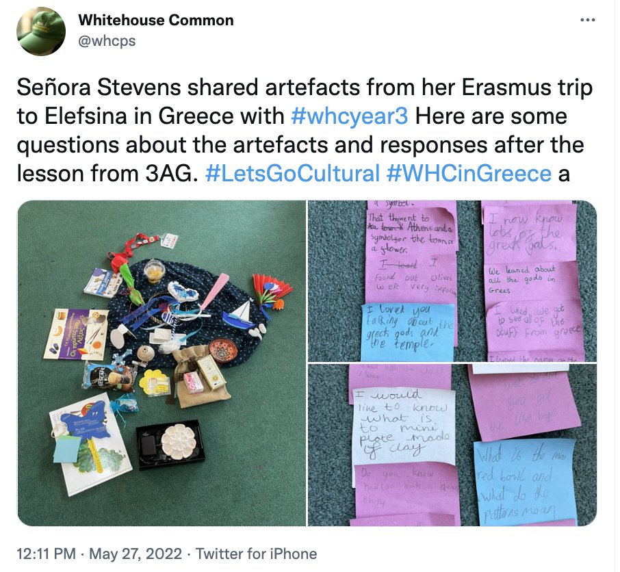 Find out how we disseminated our #Erasmus+ meeting in Greece with the school community in this post on our website …ommon-primary-school.primarysite.blog/post/detail/28… #LetsGoCultural #WHCinGreece