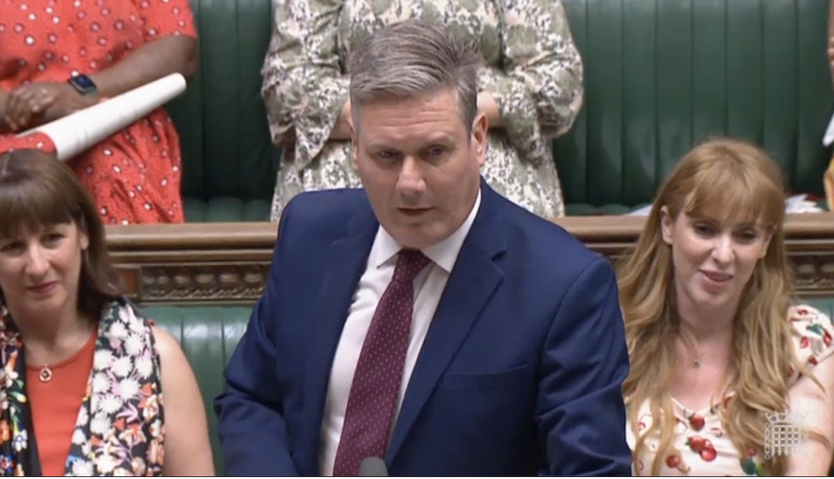 AdamBienkov's tweet image. Keir Starmer: "Every other year they switch out a failed Prime Minister. It's like a once secure Premier League side burning through managers as they slide inevitably towards relegation."