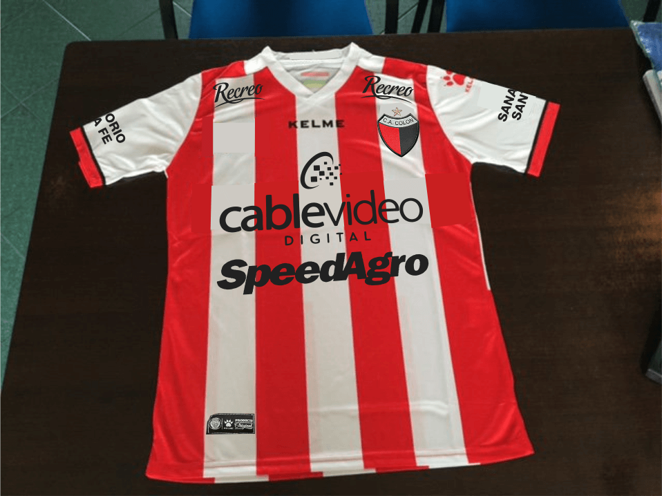 Ya está lista la camiseta que Kelme le mandó a Colón para jugar contra contra Aldosivi