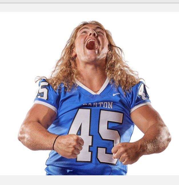 barton_fb's tweet photo. 45 Days until Kickoff!! #45 for your Bulldogs is Maddox Johnson! Maddox is a Redshirt Sophomore TE/FB from Clemmons, North Carolina! Maddox is 45 days from cracking some heads! #BeUncommon https://t.co/5y96yi4Ozg
