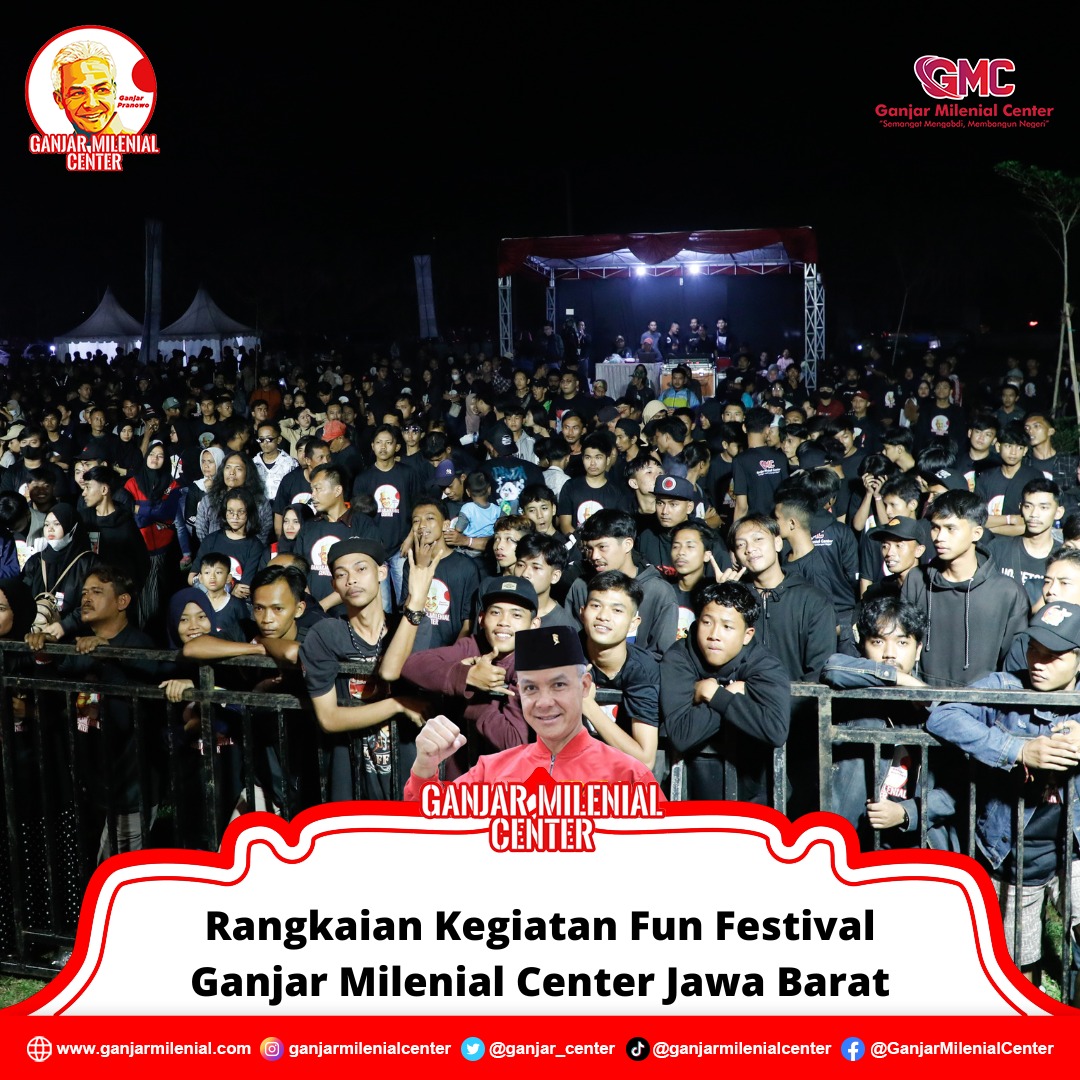 ganjar_center's tweet photo. Ganjar Milenial Jawa Barat Selenggarakan Ganjar Milenial Fun Festival. Seru, Meriah. Ratusan Milenial Hadir dalam kegiatan tersebut.

#ganjarmilenialcenter
#deklarasiganjar
#rakyatpilihganjar
#milenialpilihganjar
#ganjarpresiden2024 https://t.co/hCGk4IIEsU