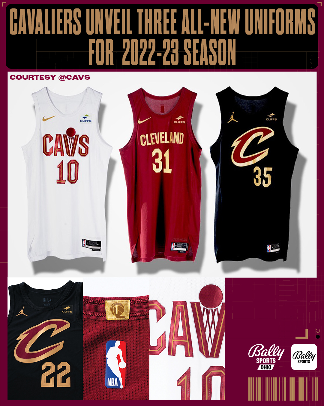 Cleveland Cavaliers unveil three new uniforms for 2022-23 season