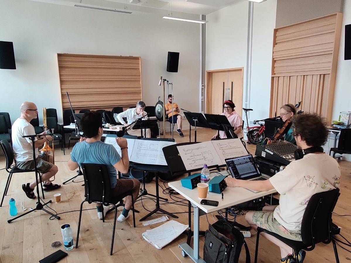 Very warm rehearsals for Sternklang are underway! ☀️⭐️ Wanna know what Sternklang is all about? 👉🏻 bcmg.org.uk/Listing/Catego…