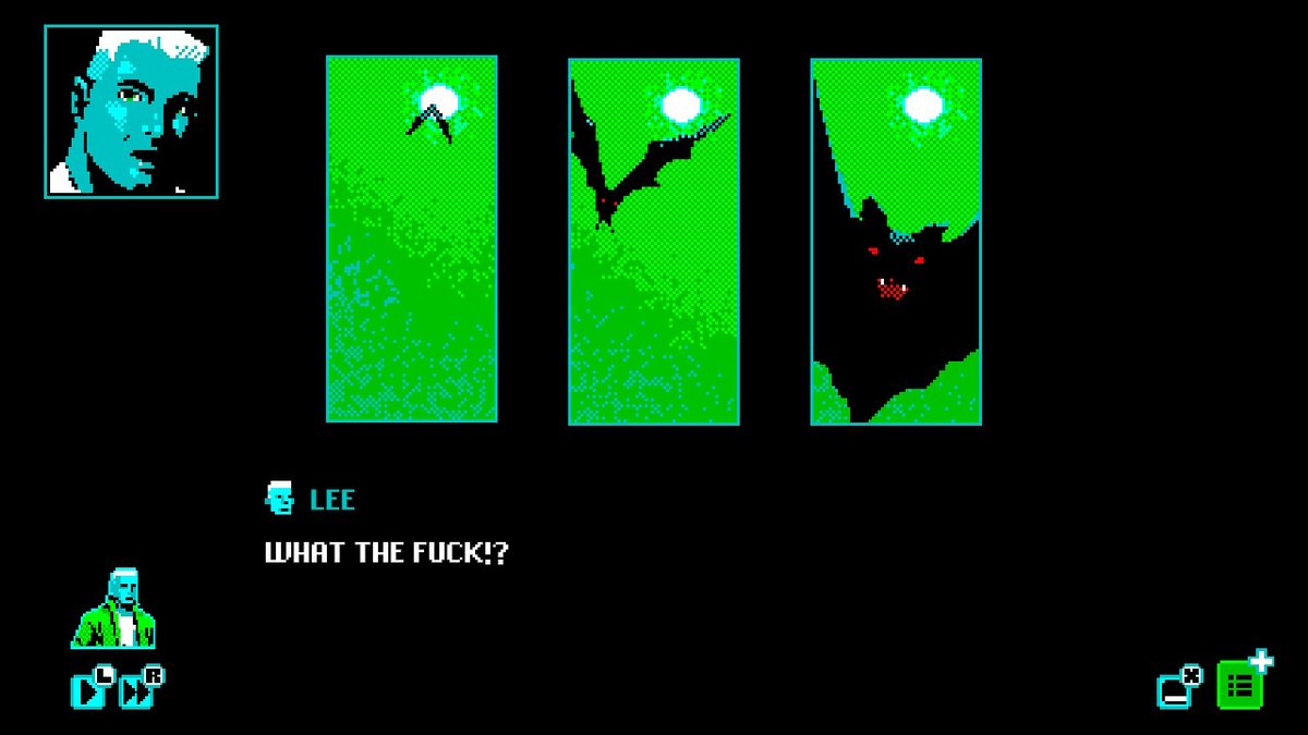 motorbrains's tweet photo. really cool so far...
the story starts smooth and blue faces make u somewhat feel... something weird...
#MOTHMEN #モスメン
#NintendoSwitch https://t.co/2drouqoodZ