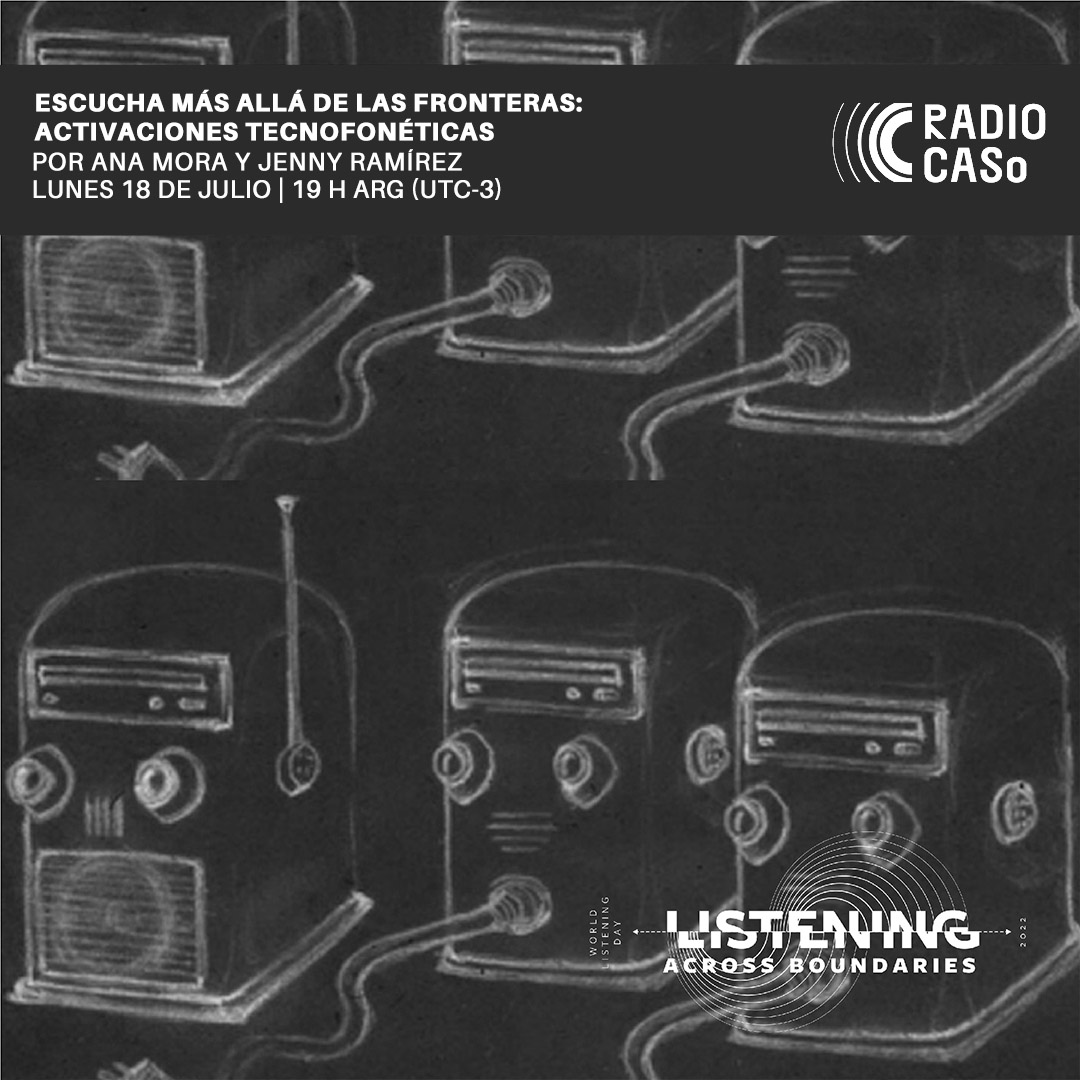 Hoy a las 19H celebramos en #RadioCASo el 𝗗í𝗮 𝗜𝗻𝘁𝗲𝗿𝗻𝗮𝗰𝗶𝗼𝗻𝗮𝗹 𝗱𝗲 𝗹𝗮 E𝘀𝗰𝘂𝗰𝗵𝗮 con algunas piezas sonoras de artistas latinoamericanxs que invitan a ejercitar la escucha e indagar sobre memoria sonora personal y colectiva.⁣
⁣📻bit.ly/RadioCASo
⁣