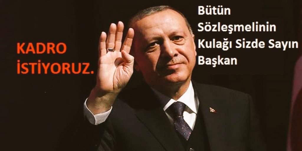 Sayın Cumhurbaşkanım Müjde Sırası Sözleşmeli Memurlara Gelmedi mi? 9 Yıldır Kadro Bekliyoruz 

520 Bin Sözleşmeli Devlet Memurunun Gözü Kulağı Sizde <a href="/RTErdogan/">Recep Tayyip Erdoğan</a>

#SözleşmeliyeŞartsızKadro