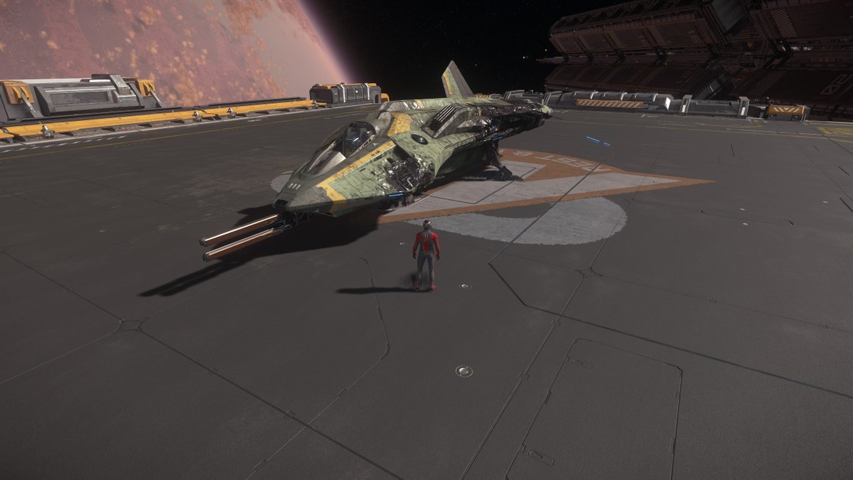 Prophet668's tweet photo. Any landing you can walk away from right @RobertsSpaceInd ? #StarCitizen #itwillbuffout #whoneedswings #spacecombat #aegisgladius https://t.co/wxezLpDwxw