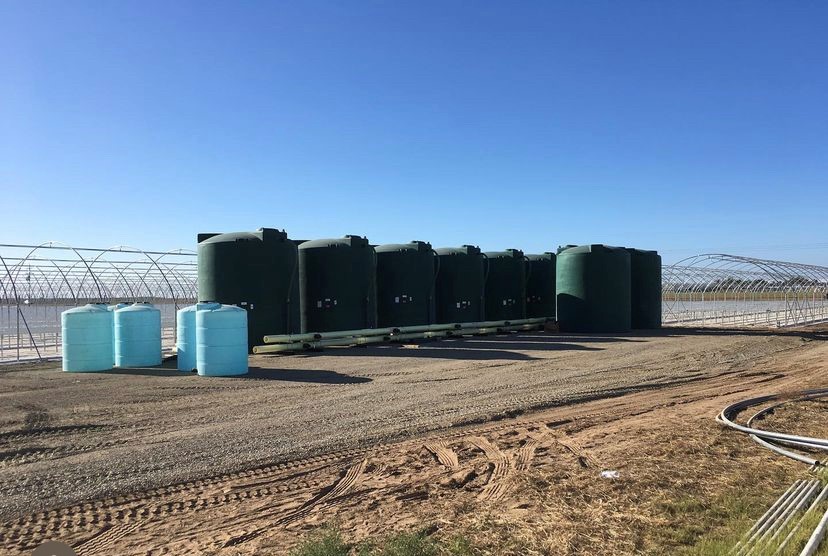 Tank farms for hydroponic outdoor strawberries? #IDCdoesthat #water #irrigation