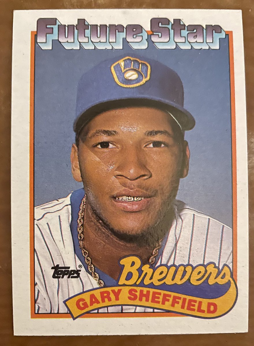 SkipSeeniTbbg's tweet photo. Gary Sheffield Rookie Card 👌 Start of a historic career! #baseballcards @Brewers https://t.co/2GJ4Qctr8U
