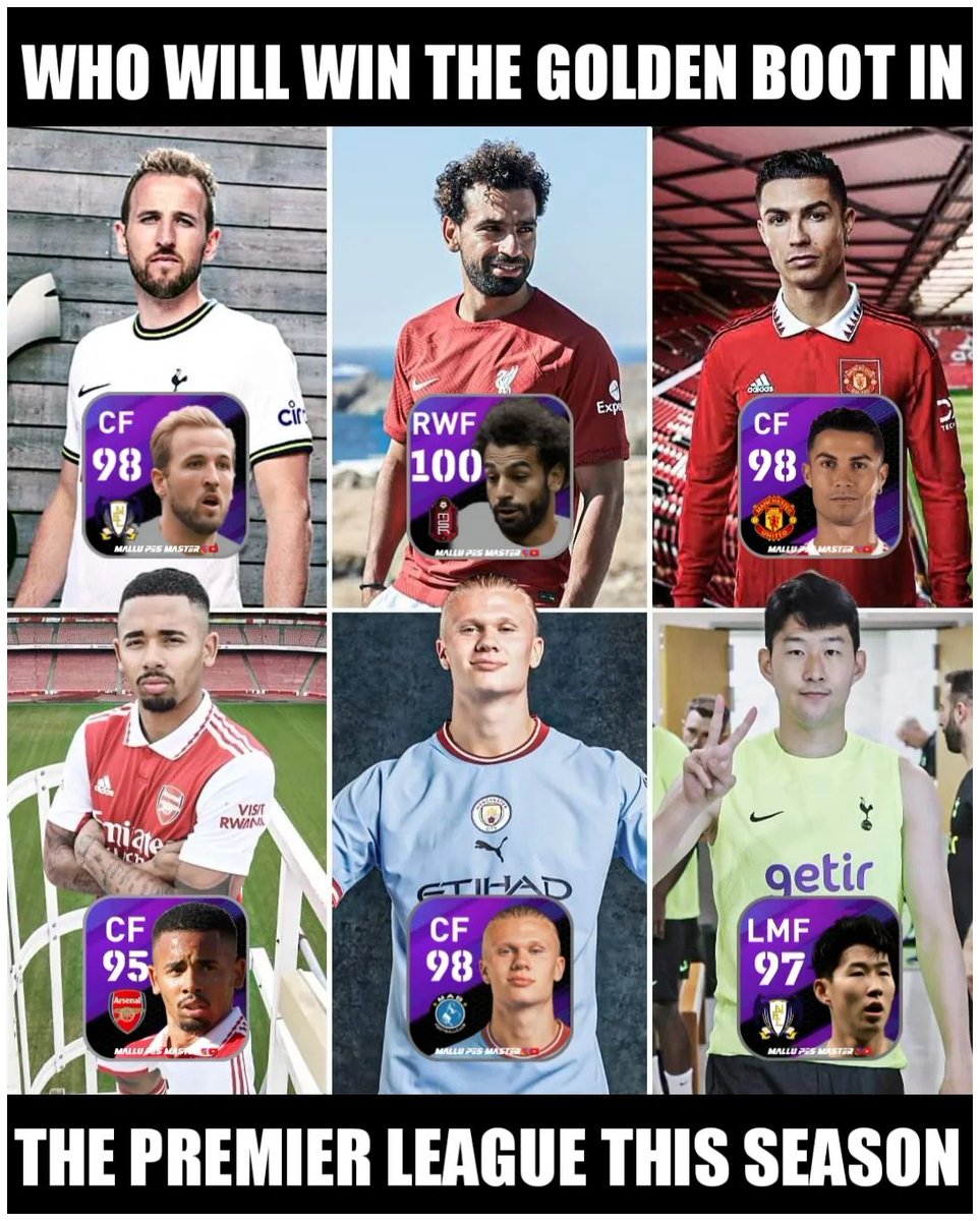 PesMaster2020's tweet photo. Who will win the Golden Boot in the Premier League this time?🤔
@mallupesmaster_yt
#efootballpes #konami #pesmobile #pesandroid #pesproevolutionsoccer #iconicmoment
#efootballpes2021 #pes #football #pesmalaysia #pesindonesia #pesindia #thunder #age https://t.co/DbTvae11uV