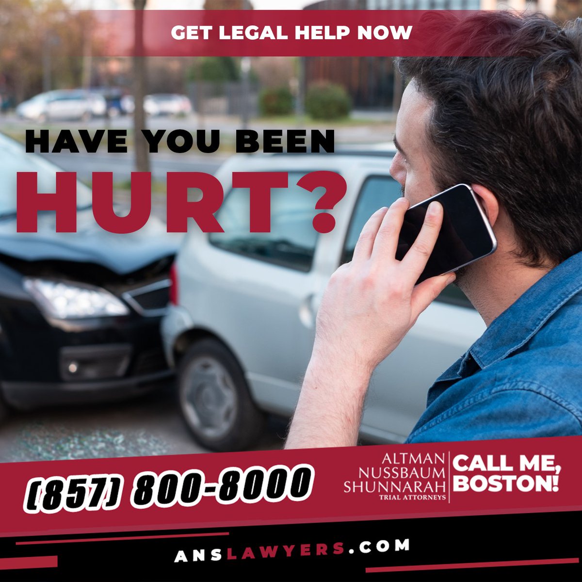 ANSLawyers's tweet photo. Pursuing an injury claim in Boston can be a complicated process.

Our accident lawyers will always put your needs first.

📢 Call Me, Boston! 📢⁣⁣⁣⁣
☎️ 857-800-8000
🌐 https://t.co/9VchbomQH3

⚖ Altman Nussbaum Shunnarah Trial Attorneys
📍 Boston MA

Call our experts TODAY! https://t.co/bR4JDKa04B