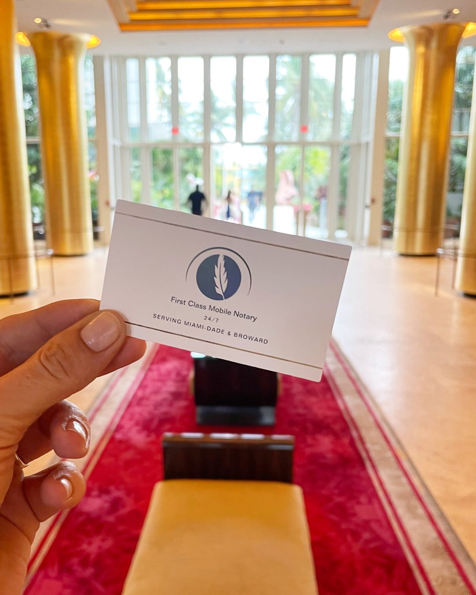 MartinaNotary's tweet photo. Your trusted Miami Notary ✅ #notarymiami #mobilenotary #miaminotary https://t.co/s3HGzdKTOK