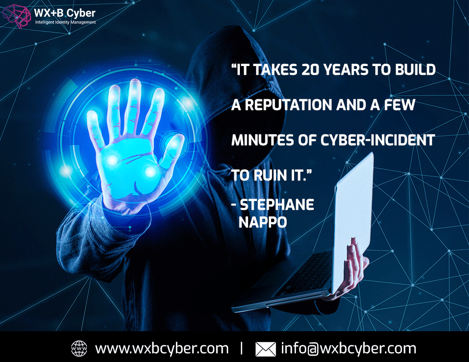 CyberWxb's tweet photo. βIt takes 20 years to build a reputation and a few minutes of cyber-incident to ruin it.β- Stephane Nappo
#cyberattack #cybercrime #cyberawareness #cyber #cybersafety #cyberdefense #reputation #incident #ruinit https://t.co/JF5UoccXjh