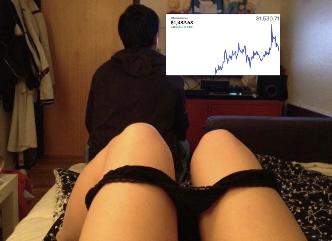 NFTHawks's tweet image. “Not now babe ETH is up 10%”