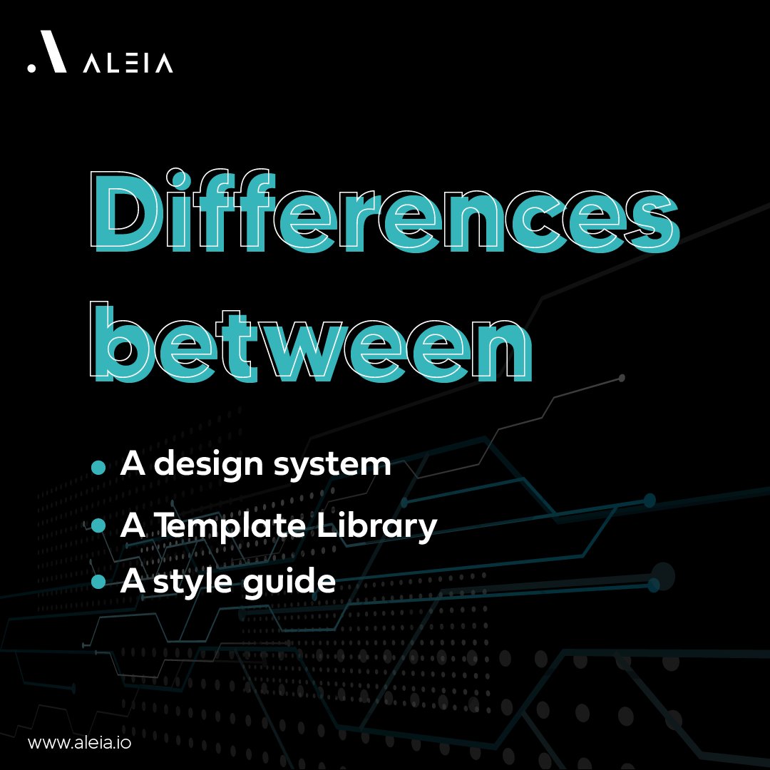 aleia_digital's tweet image. The difference between a #designsystem, a #templatelibrary, and a #styleguide; lies in the standards and documentation that accompany the resources. A template library and a style guide are considered subsets of a design system.