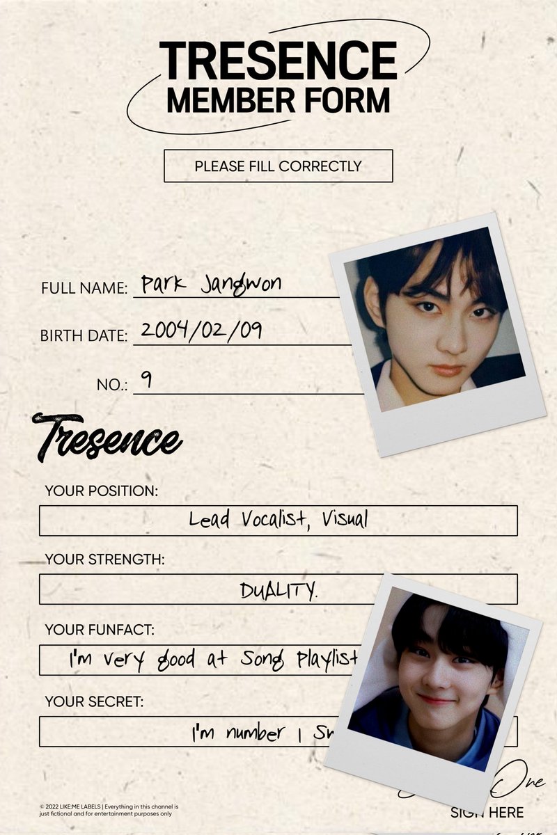LikeMe_labels's tweet photo. TRESENCE (트레센스)
[Member Form : JUNG-ONE 정완]

Park Jangwon
2004.02.09
Lead Vocalist, Visual

#TRESENCE #트레센스
#JUNG_ONE #정완 https://t.co/U260iOlgGI
