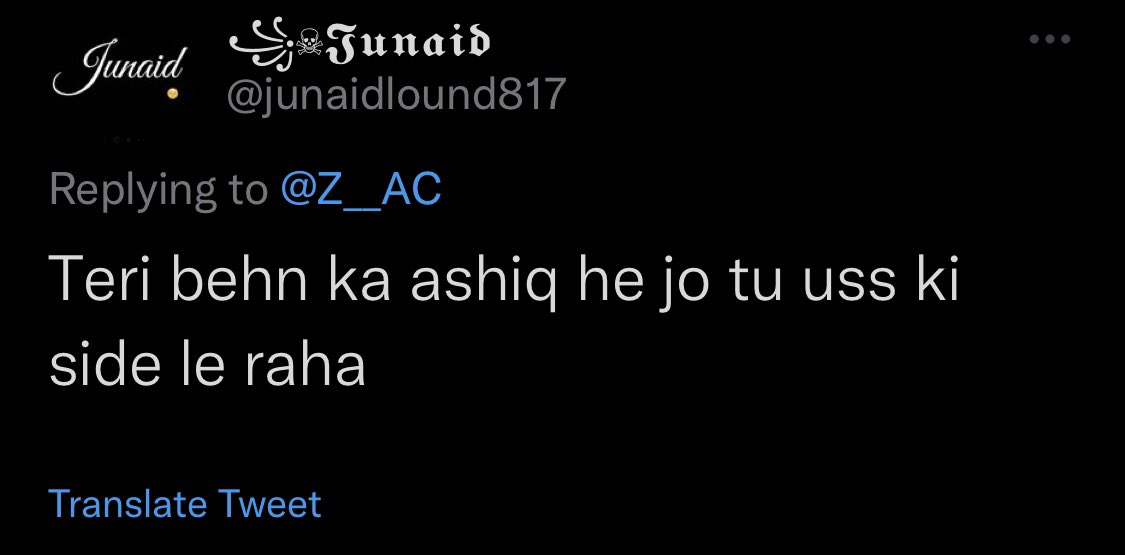 Z__AC's tweet photo. Mr @junaidlound817 belongs to the generation #ImranKhan has produced.
I’m sure all #Insafis are proud of their language and behaviour 👏🏽👏🏽 https://t.co/FdXhZQkjTI