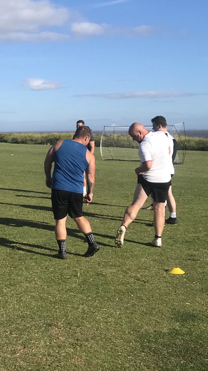Fantastic first #preseason #training session at the Santiago Burnhambeu in the glorious Mediterranean like #sully climate. It was great to see old faces and to welcome some new ones too.  The players did well and there was even a calf off competition 😂 #HalaMadrid