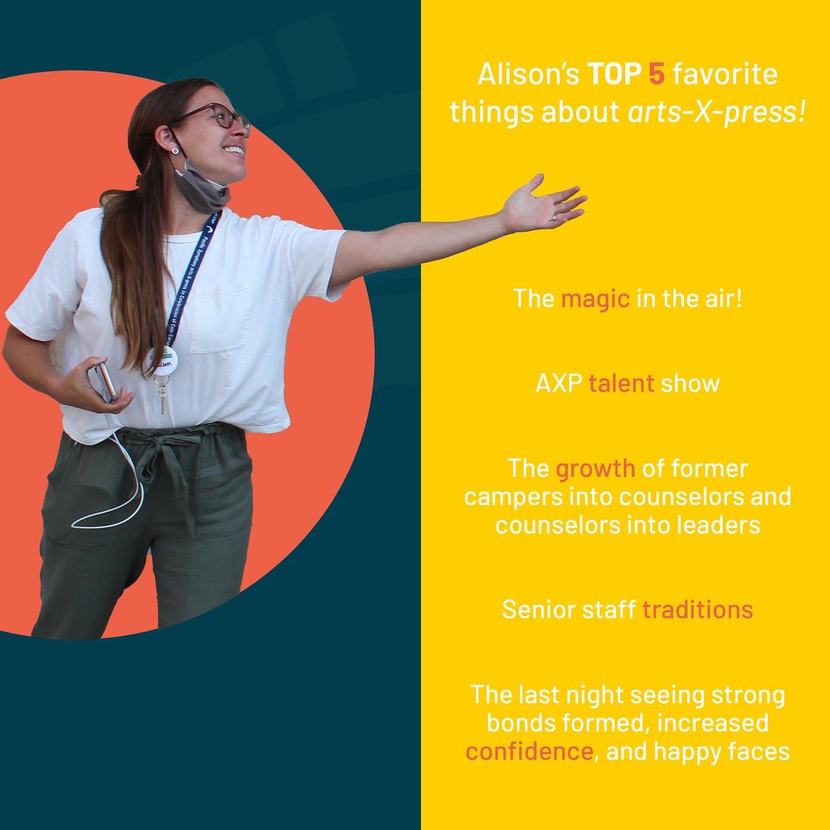 artsXpress's tweet photo. 5 days left until #AXP22! Our managing director Alison Levinson shares her top five favorite arts-X-press experiences ✨ https://t.co/7wXEvbQW6k