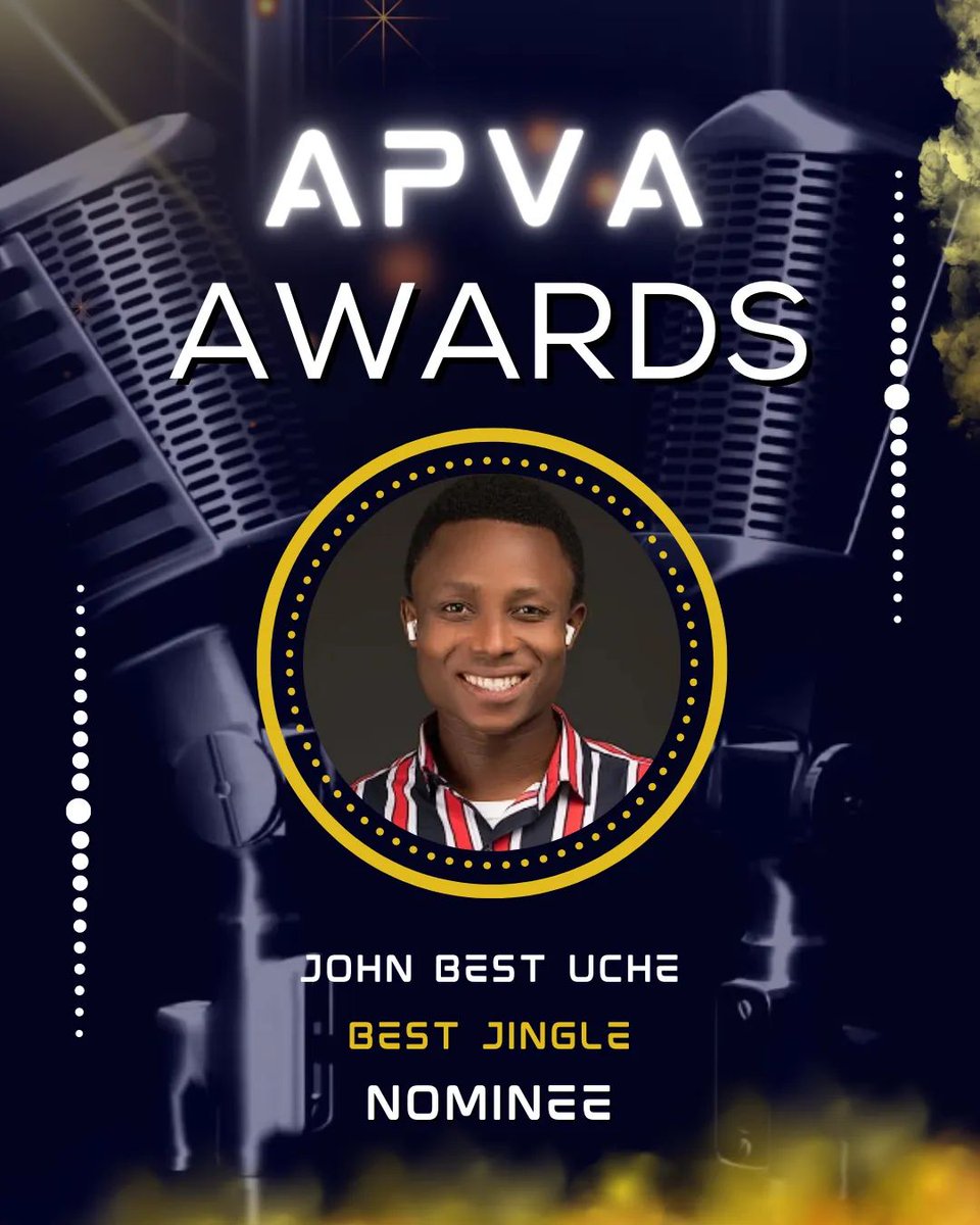 TheSocialVoice_'s tweet photo. Folks listen up, we have an award to win!
Vote for John Best UCHE in the Voice-Over category as "The Rising Talent of the Year" and "BEST JINGLE"
@apvaofficial and don’t forget to retweet massively.
#TheSocialVoice
#apvawards #apvanominee #apvanomination #apva #apvaofficial https://t.co/C4P4f0wlEq