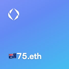 To demonstrate my enthusiasm for #EnsPassport I will give away the domain 🇦🇺75.eth among those who follow @999Passportclub, like and share this post and tag 3 friends in the comments.
#ensdomains $ENS #ens #NFT