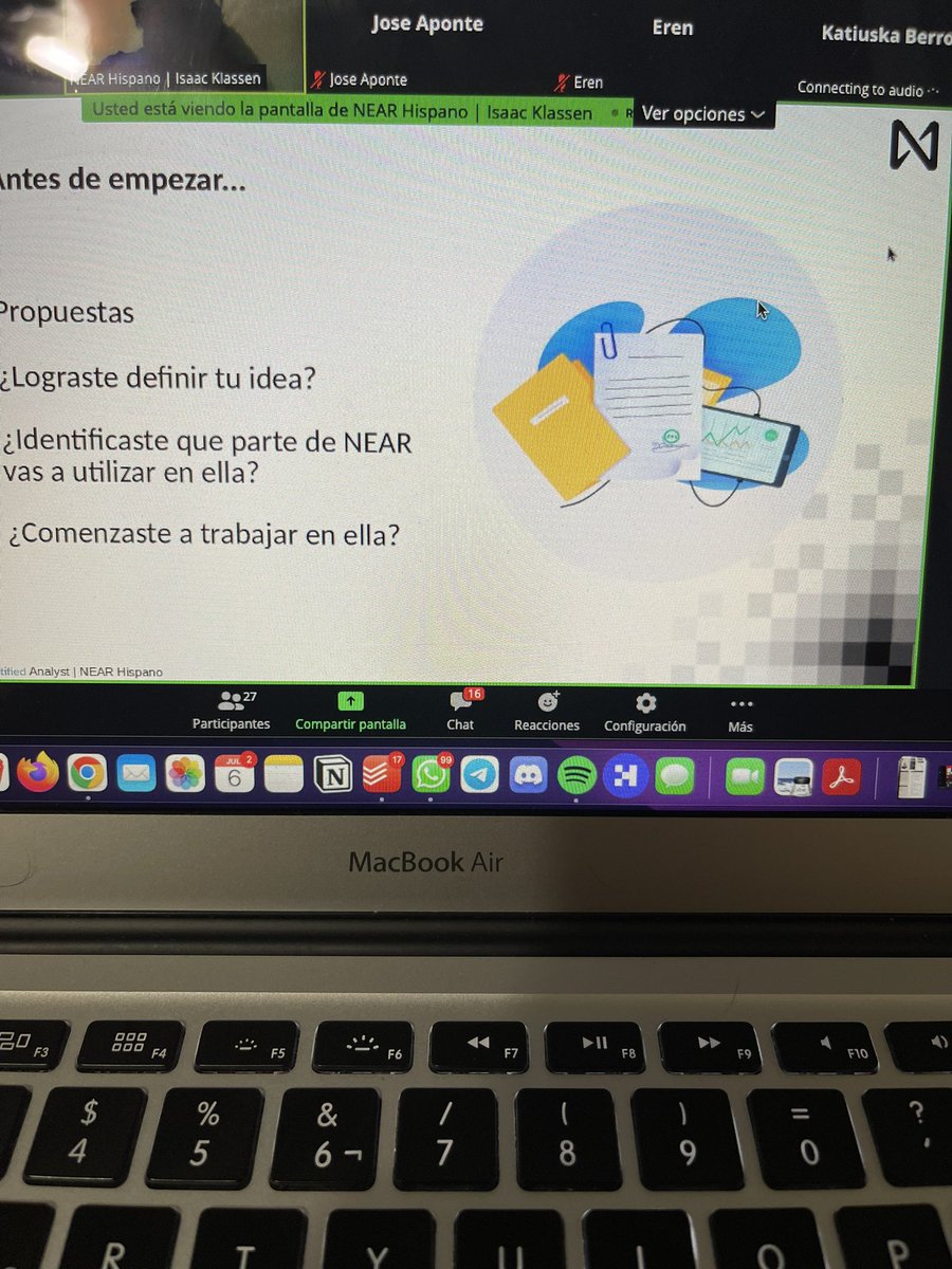 ADRIANDMM's tweet photo. Ahora estamos activos con el curso de #NEAR @nearhispano @NearVenezuela @NearEducation https://t.co/Sq8v5h0COb