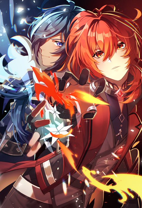 ❄️と新衣装🔥 #ガイディル 